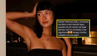 Brenda Matos denuncia aplicativo taxi