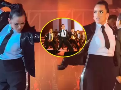 Daniela Darcourt realiza coreografa de Michael Jackson