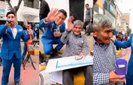 Hermoso gesto! Orquesta Candela cantaron en Gamarra para apoyar a un abuelito