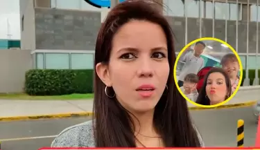 Greissy Ortega lleg al Per al lado de sus hijos