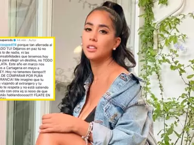 Melissa Paredes explota contra usuaria