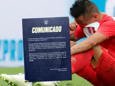 Cienciano separa a Christian Cueva del club