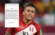 Christian Cueva se pronuncia tras denuncia de Pamela Lpez: "Pido perdn, quiero que me dejen jugar ftbol"