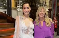 Milett Figueroa reapareci luciendo vestido de novia en desfile y Marcelo Tinelli brill por su ausencia