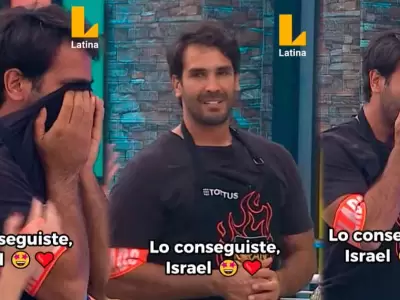 Israel Dreyfus llora tras superar repechaje en 'El Gran Chef famosos'