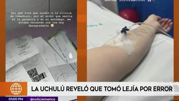 'Uchul' revel que tomo leja por error. (Amrica Espectculos)