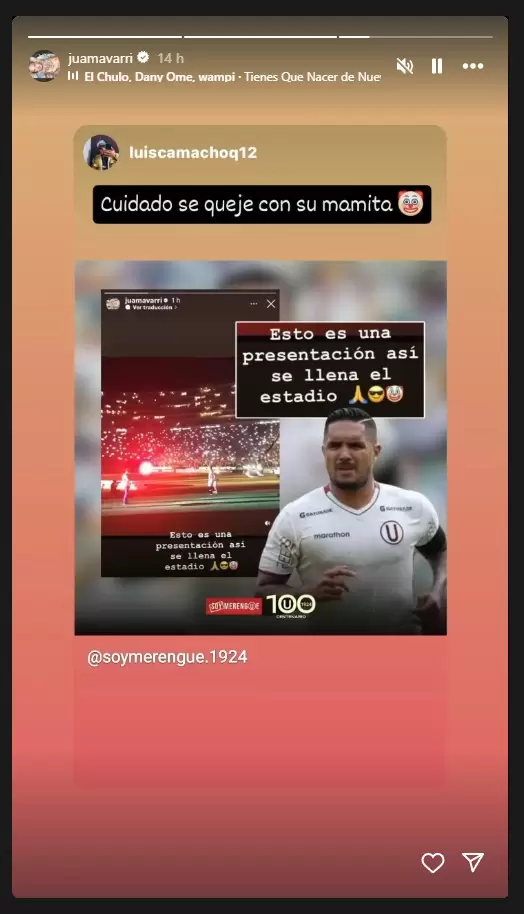 Mensaje del 'Loco' Vargas contra Paolo Guerrero