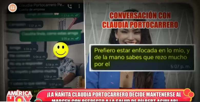 Mensaje de Claudia Portocarrero