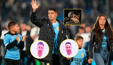 Luis Surez se retir de la seleccin uruguaya con homenaje y mensaje de Messi y Neymar.