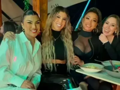 Yahaira Plasencia, Paula Arias, Brunella Torpoco y Angie Chvez juntas