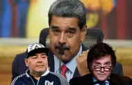 Nicols Maduro invoca a Maradona para que le de una leccin a Milei: " Jlale las patas"