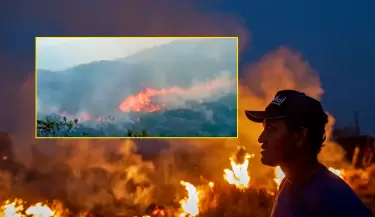 Incendio forestal en Amazonas devasta hectreas y pone en riesgo sitios arqueolgicos.