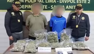 PNP captura a sujetos con cargamento de marihuana