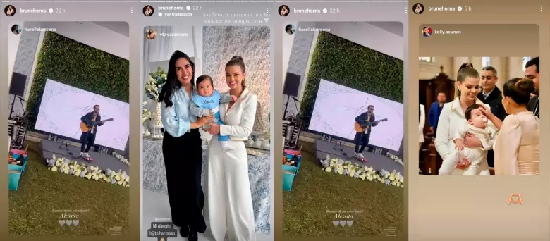 Bautizo y celebracin del hijo de Brunella Horna y Richard Acua. (Instagram)