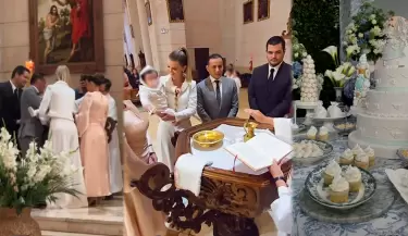 Brunella Horna y Richard Acua celebran a lo grande el bautizo de su hijo Alessio.