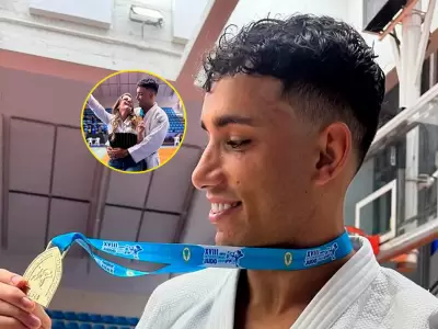 Said Palao gan medalla de oro de judo en la Copa Internacional Regatas Lima 2024.