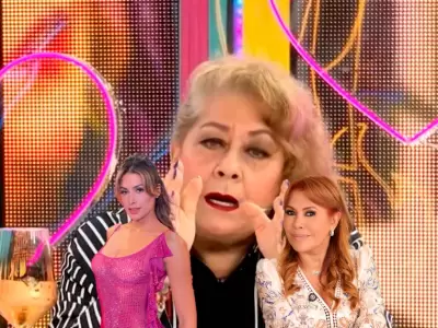 Madre de Milett Figueroa se enfrenta a Magaly Medina.