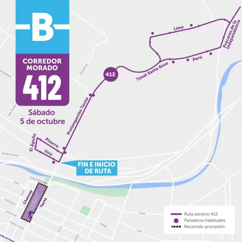 Ruta del Corredor Morado