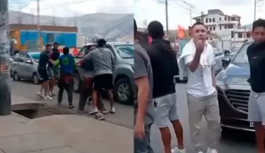 Jugadores de Sport Huancayo protagonizan pelea callejera