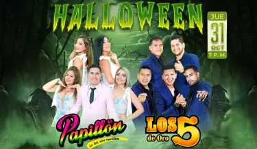 Papilln y Los 5 de Oro en concierto Halloween en Mala