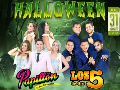 Papilln y Los 5 de Oro en concierto Halloween en Mala