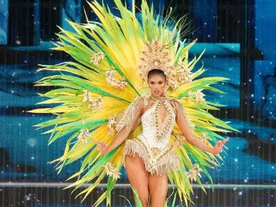 Arlette Rujel impact en el Miss Grand International 2024 con su traje tpico.