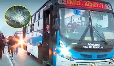 Bus atacado por no acatar paro de transportistas