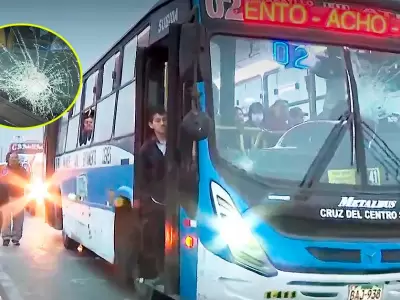 Bus atacado por no acatar paro de transportistas