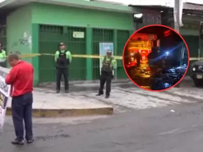 Delincuentes incendian mercado en Los Olivos