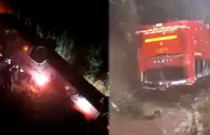 Tragedia en La Libertad! Bus con 38 pasajeros abordo cae a un abismo tras desvo