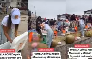 Pamela Lpez reparte marcianos y donaciones en Villa Mara del Triunfo: Qu dir Christian Cueva?