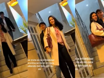 Joven encuentra a su novia saliendo del hotel con su ex