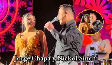 Nickol Sinchi y Jorge Chapa juntos en concierto