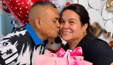 Tony Rosado y Susan Pacheco emocionados por su boda