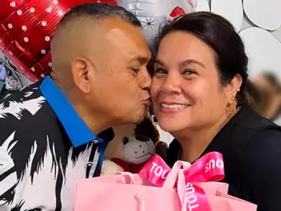 Tony Rosado y Susan Pacheco emocionados por su boda