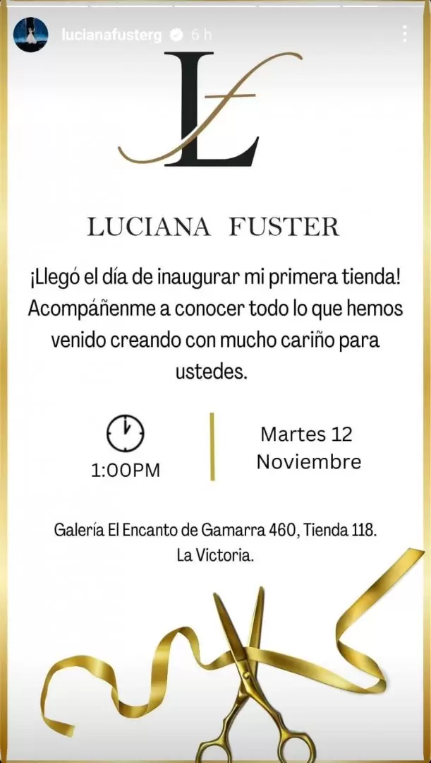 Luciana Fuster se lanza como empresaria. (Instagram)