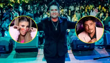 Yahaira Plasencia y Erick Elera en concierto de Deyvis Orosco