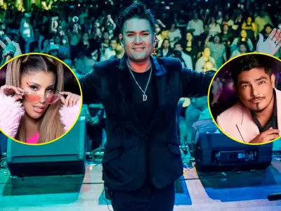 Yahaira Plasencia y Erick Elera en concierto de Deyvis Orosco