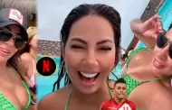 Pamela Lpez se lanza como influencer y bromea en transmisin en vivo: "Para pagar mi cuenta de Netflix"