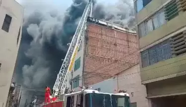 Incendio en Barrios Altos