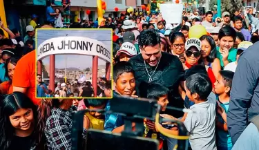 Deyvis Orosco en la reinauguracin de la Alameda Jhonny Orosco