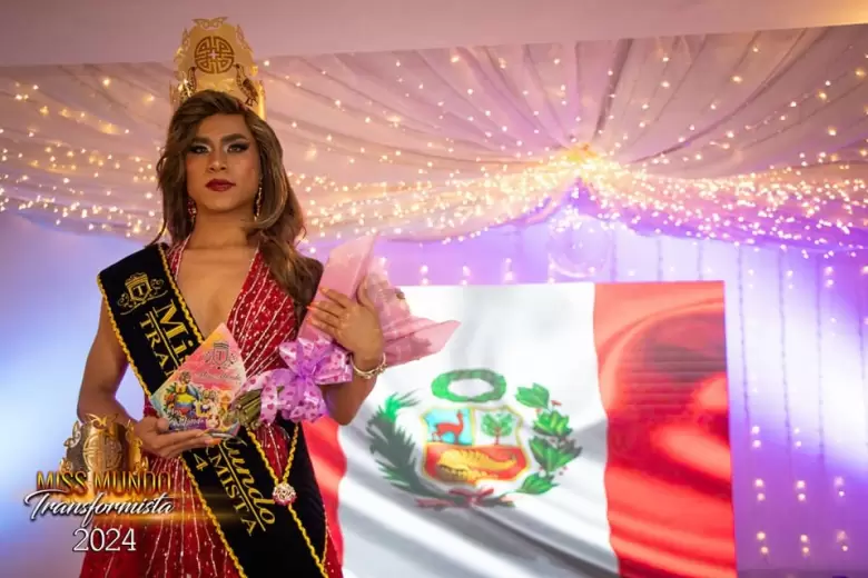 Gianella Casarac gana el certamen Miss Mundo Transformista