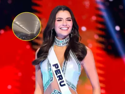 Tatiana Calmell sorprendida con emotivo mensaje en avin tras participar en Miss Universo 2024.