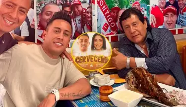 Christian Cueva se rene con el creador de El Cervecero