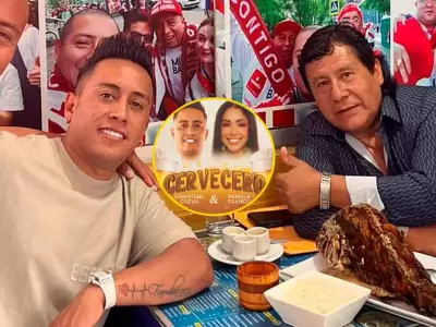 Christian Cueva se rene con el creador de El Cervecero