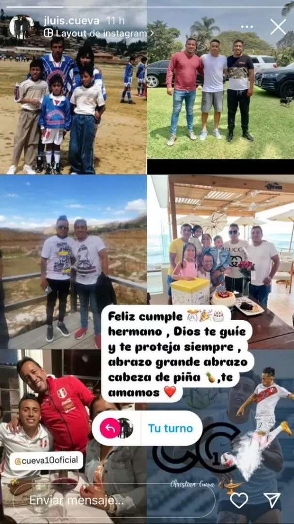 Hermanos de Christian Cueva lo saludan por su cumpleaos