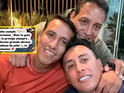 Christian Cueva recibe emotivos mensajes de sus hermanos por su cumpleaos