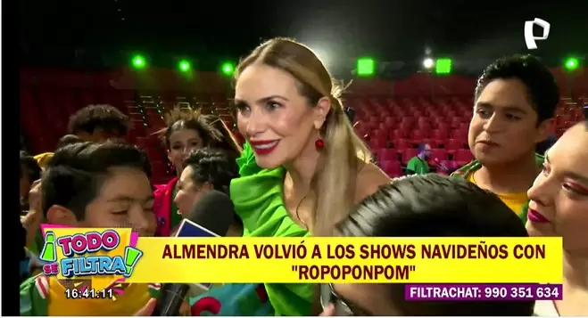 Almendra Gomelsky orgullosa de su elenco en espectculo navideo. (Todo se filtra)