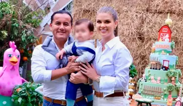 Brunella Horna y Richard Acua celebran el primer cumpleaos de Alessio.