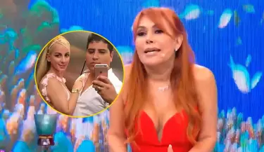 Magaly sorprendida al ver a Dalia Duran y John Kelvin juntos